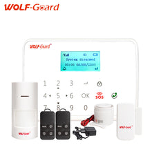 WOLF-Guard 433mhz wireless Intelligent Android IOS app remote control SOS button household burglar GSM Alarm Security System
