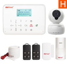 WOLF-Guard 433mhz wireless Intelligent Android IOS app remote control SOS button household burglar GSM Alarm Security System