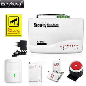 GSM10A Wireless/wired Phone SIM GSM Home Burglar Security GSM Alarm System, Include Door open detector, Motion detector