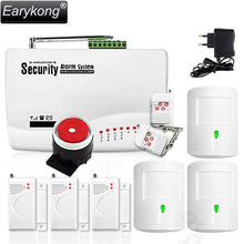 GSM10A Wireless/wired Phone SIM GSM Home Burglar Security GSM Alarm System, Include Door open detector, Motion detector