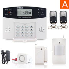 Metal Remote Control Voice Prompt Wireless door sensor Home Security GSM Alarm systems LCD Display Wired Siren Kit SIM SMS Alarm