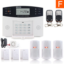Metal Remote Control Voice Prompt Wireless door sensor Home Security GSM Alarm systems LCD Display Wired Siren Kit SIM SMS Alarm
