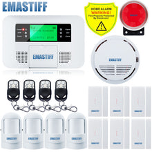 Free Shipping!Quad-band G4B GSM PSTN SIM Home security Alarm system Menu screen LCD Keyboard alarm English/Russian/Spanish Voice