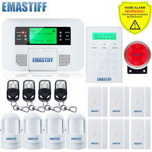 Free Shipping!Quad-band G4B GSM PSTN SIM Home security Alarm system Menu screen LCD Keyboard alarm English/Russian/Spanish Voice