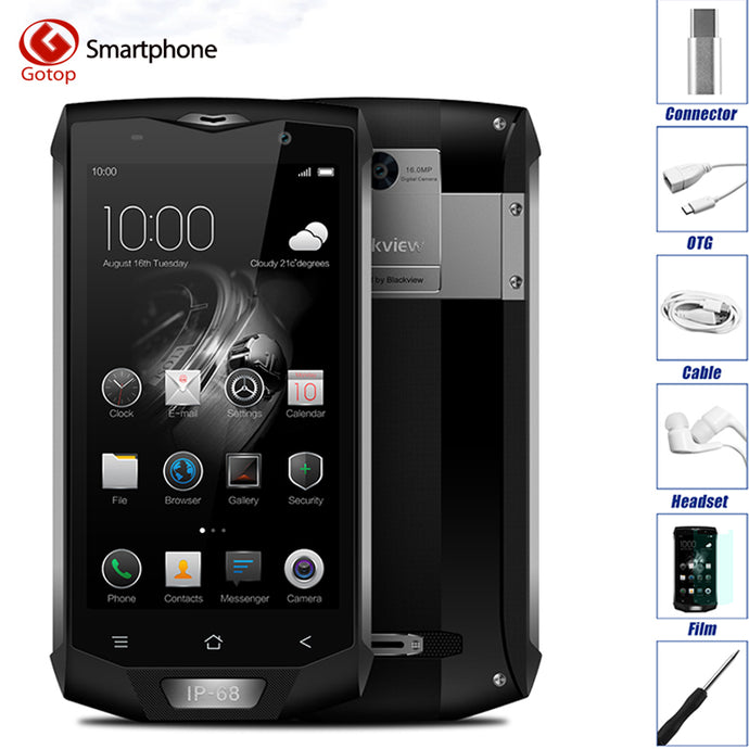 Original Blackview BV8000 Pro Waterproof Smartphone Android 7.0 MTK6757V Octa Core Cell Phone 6GB RAM 64GB ROM 4G Mobile Phone