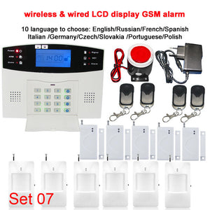 106 zone  LCD keyboard wired & wireless GSM alarm system home security set Voice Guide two way intercom free shipping