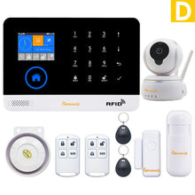 JINMANZE Wireless WIFI GSM GPRS Home Burglar Security GSM Alarm System English German RFID card Voice Prompt APP Remote Control
