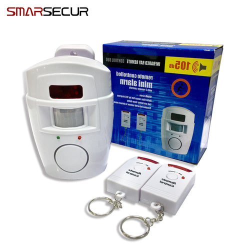 Smarsecu2 Remote Controller Wireless Home Security PIR Alert Infrared Sensor Alarm system Anti-theft Motion Detector Alarm Siren