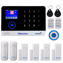 iHaven EN RU ES PL DE Switchable Wireless Home Security WIFI 3G GPRS GSM Alarm system APP Remote Control RFID burglar alarm