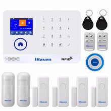 iHaven WIFI GSM alarm system RFID card Arm Disarm Multilingual burglar alarm Wireless Home Security APP Remote Door alarm