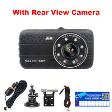 E-ACE 4.0 Inch Dash Cam Rear View Mirror Camera Full HD 1080 P Car Dvr With Two Cameras Automotive Video Recorder Car Registrars