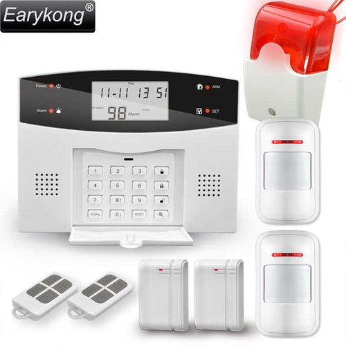 Earykong Home Burglar Security GSM Alarm System, NEW 850/900/1800/1900 Wireless Signaling, Motion Sensor, Smart Home Alarm