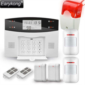 Earykong Home Burglar Security GSM Alarm System, NEW 850/900/1800/1900 Wireless Signaling, Motion Sensor, Smart Home Alarm