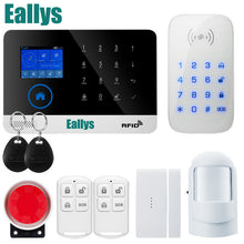 Wireless door sensor Home Security system alarm TFT Display Wired Siren Kit SIM SMS WIFI GSM burglar Alarm APP Remote Control
