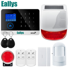 Wireless door sensor Home Security system alarm TFT Display Wired Siren Kit SIM SMS WIFI GSM burglar Alarm APP Remote Control