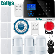 Wireless door sensor Home Security system alarm TFT Display Wired Siren Kit SIM SMS WIFI GSM burglar Alarm APP Remote Control