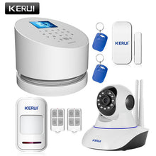 Android IOS app remote control WIFI GSM PSTN three-in-one alarm system high quality kerui gsm alarm system free shipping