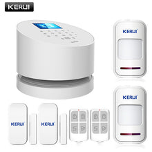 Android IOS app remote control WIFI GSM PSTN three-in-one alarm system high quality kerui gsm alarm system free shipping