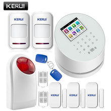 Android IOS app remote control WIFI GSM PSTN three-in-one alarm system high quality kerui gsm alarm system free shipping