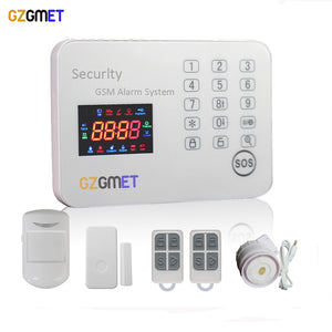 GZGMET 120 Zones Home Wireless Alarm  Electronic Security System for House Auto Gsm Alarm Best Home Security System Factory