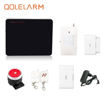 433 mhz quad band sms gsm alarm system smart home security anti-burglar alarm with water leakage sensor vibration pir alarm