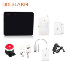 433 mhz quad band sms gsm alarm system smart home security anti-burglar alarm with water leakage sensor vibration pir alarm