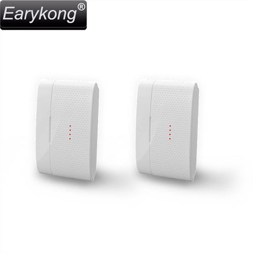 Free shipping new white Home Burglar Security Alarm  2pcs wireless Door magnetic sensor High quality GSM Alarm System 433 Mhz