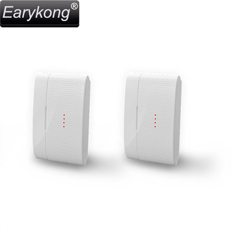Free shipping new white Home Burglar Security Alarm  2pcs wireless Door magnetic sensor High quality GSM Alarm System 433 Mhz