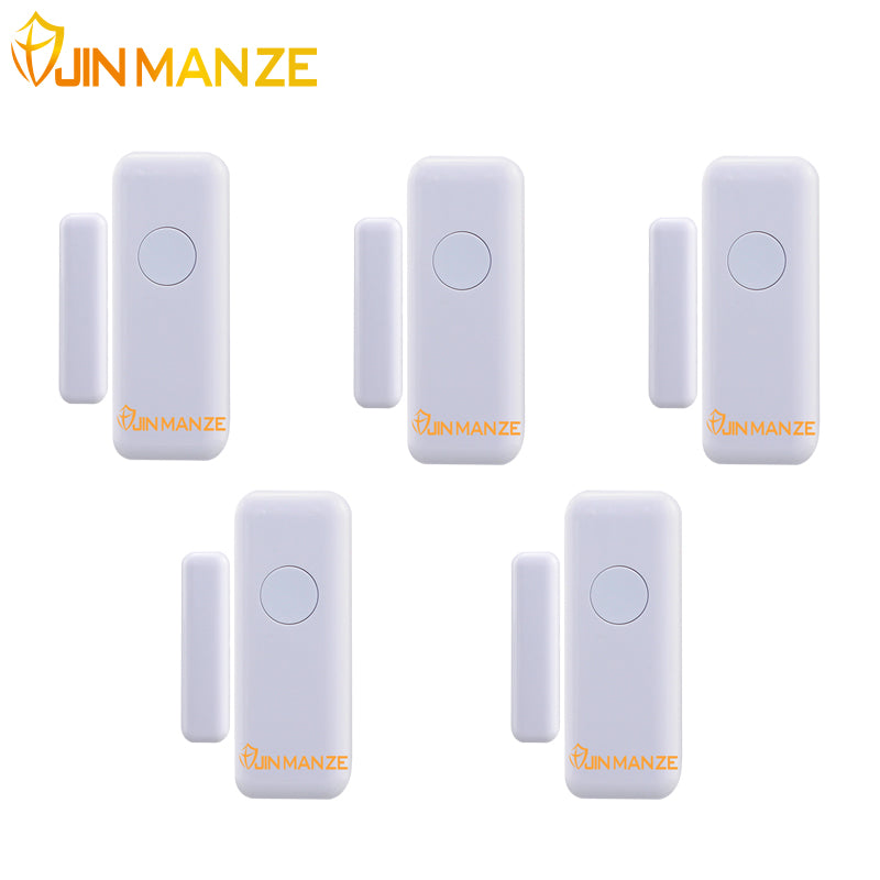 JINMANZE High Quality Wireless Home Security Door Window sensor for Alarm System Magnetic Sensor 5pcs free shipping