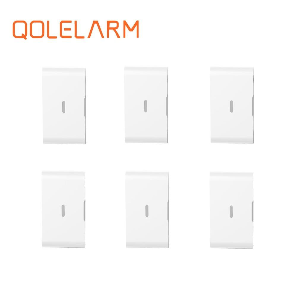 6pcs 433 MHz Wireless vibration sensor glass break sensor with baterry for GSM WiFi security home alarm system