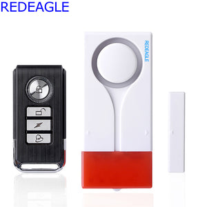 REDEAGLE Wireless Remote Control Window Door Magnetic Vibration Flahlight Louder alarm Sensor Entry Detector For Home Safe