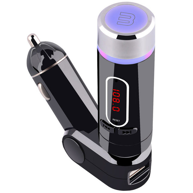 High Quality Car MP3 Player Bluetooth FM Transmitter Cigarette Lighter USB Charge FM Modulator With Remote Control