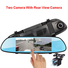 E-ACE 7.0 Inch IPS Touch Screen Car DVR Full HD 1080P Video Recorder Dual Dash Camera Mirror Rear View Auto Registrator Dashcam