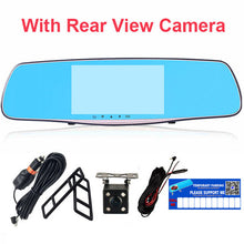 E-ACE 5.0 Inch Car DVR Mirror Full hd 1080P Rearview Mirror Camera With Dual Len Car Video Registrator Dash Camera Auto Dash Cam